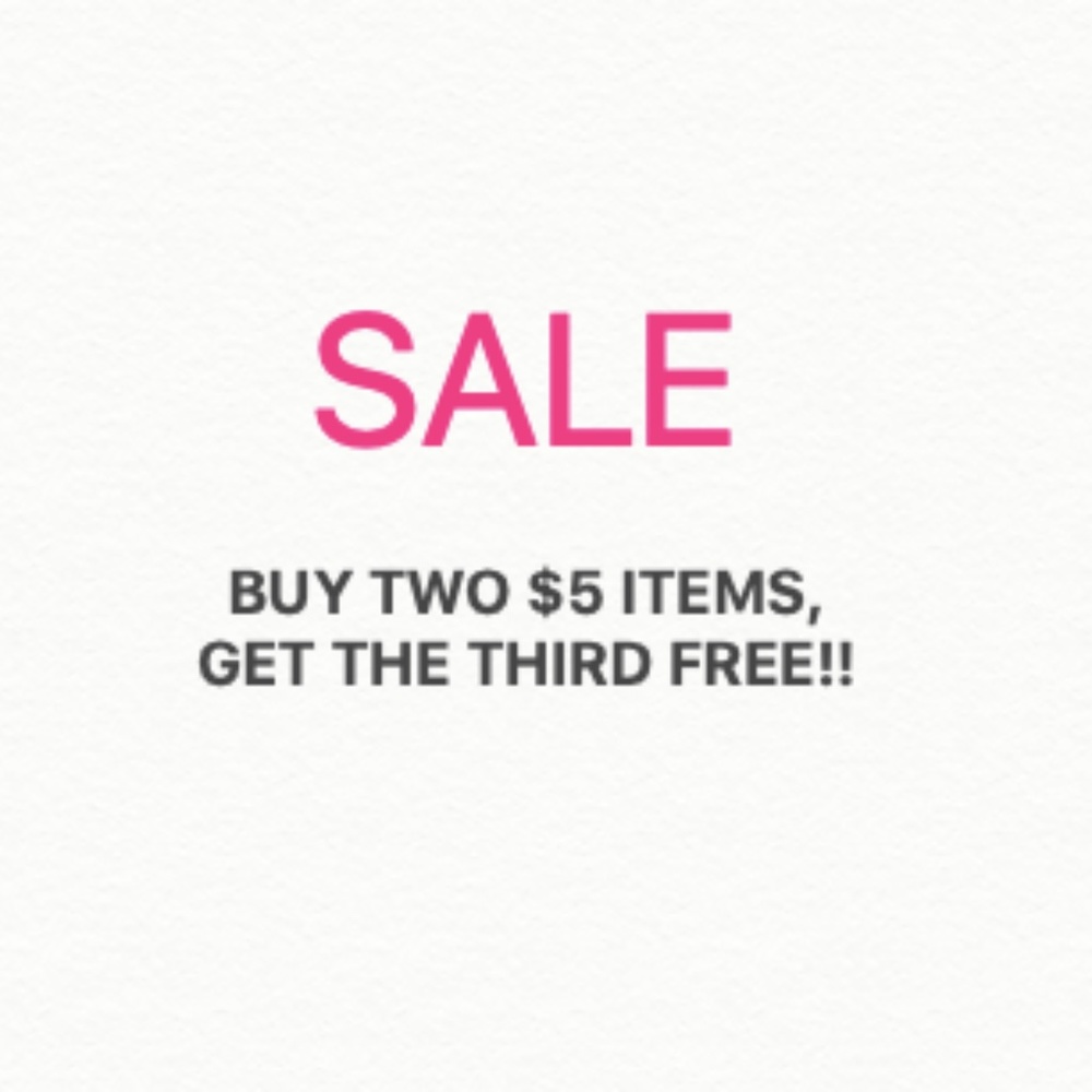 FINAL CHANCE SALE!! BUY 2 GET 1 FREE!!